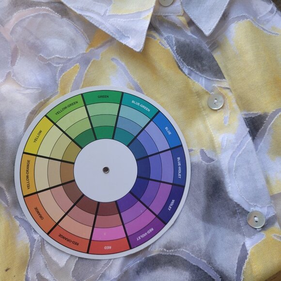 Alfred Dunner Women Top 18 Plus Yellow Floral Sheer Lightweight Button FLO289XE - Picture 8 of 9